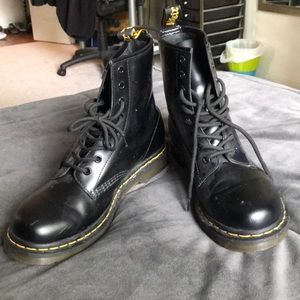 Matte black Dr. Martens
